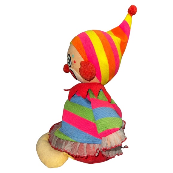 Vintage Musical Schmid Clown Doll # 270 Plays Send in the Clowns Waggie 8” Japan - Picture 2 of 7